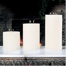 Global Views Unscented 3 Wick Pillar Candle GXV1821
